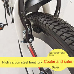 Motion 20-Inch Folding Bicycle – High Carbon Steel Frame, Anti-Skid Tires & Mountain Seat for Comfortable Riding