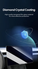 Tempered Glass Film Protector for 2025 Tesla Model Y & 2024 Model 3 Highland – Rear Row Center Control Screen Protection