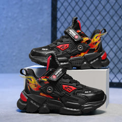 Boys' Fashion Sneakers – Thick-Soled, Warm & Comfortable Anti-Slip Outdoor Sports Shoes for Kids