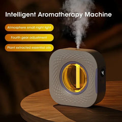 Smart Aroma Diffuser & Air Purifier – Digital Display, USB Rechargeable, 4 Gears, Wall Mount or Tabletop Essential Oil Humidifier
