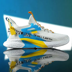 Men’s Lightweight Mesh Sneakers – Breathable Summer Running & Walking Shoes, Elastic Casual Outdoor Sports Trainers