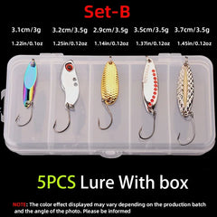 5PCS Wobbler Lures Set – 3g/10g/15g Metal VIB Sinking Fishing Lures | Hard Bait for Sea Fishing & Artificial Pesca
