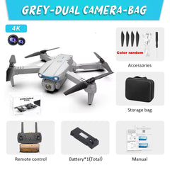 E99 Pro Drone Quadcopter with 6K HD Camera – Remote Control UAV with Altitude Hold, Foldable Design, and 4-Axis Stability for Aerial Photography