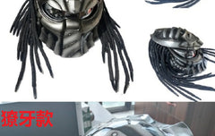 Iron Blood Warrior Predator Motorcycle Helmet – Retro Off-Road Full-Face Helmet for Men | Personalized Design | DOT & ECE Certified