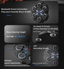 Smart Music Boxing Machine Trainer – Interactive Wall Target for Kids | Rhythm-Based Boxing & Fitness Fun at Home
