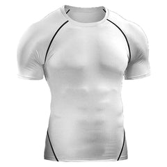 Men's Compression T-Shirt – Quick-Dry, Elastic Running & Gym Sportswear for Athletic Workouts