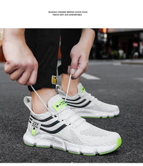 Men’s Thick-Soled Sneakers – Breathable Summer Running & Tennis Shoes, Comfortable Casual Footwear in Large Sizes