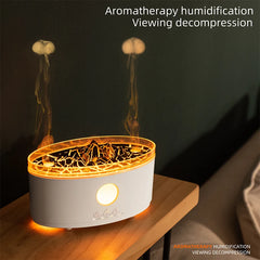 Rain Cloud Aroma Diffuser & Zen Raindrop Humidifier – Ultrasonic Essential Oil Diffuser with Soothing Rain Sounds | 3-Color LED Night Light & Desktop Water Drip Sprayer