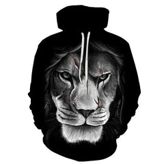 Vintage Tiger Men's Hoodie 3d Print Tops Fashion Animal Tiger Graphics Long Sleeve Hoodie Men Oversized Streetwear Tops Tees