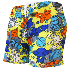 Children's Swimming Trunks – Flat Camo Printed Boys' Shorts | Big Boys' Hot Spring Bathing Suit