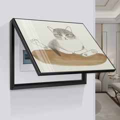 ravel Shark Creative Art Poster – 45x35CM Fashion Home Decor & Electric Meter Box Cover