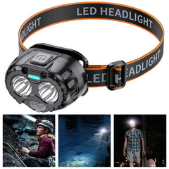 Powerful LED Headlamp | IPX4 Waterproof Emergency Head Flashlight | 250LM XPE LED for Outdoor Fishing, Camping & Hiking
