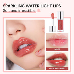 Hydrating Lip Glow Oil – Moisturizing Plumping Lip Gloss, Transparent & Tinted for Dry Lips & Lip Care | Perfect Gift for Mother's Day