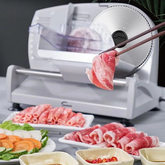 Multifunctional Electric Slicer – Lamb, Beef, Vegetable, Bread, and Sausage Slicing Machine