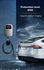 JIGU 7.6KW 32A Type 2 Electric Vehicle Charger – Car Charging Station, 7kW Wallbox EV Charger, WiFi & APP Control (220V, Single Phase)
