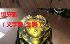 Iron Blood Warrior Predator Motorcycle Helmet – Retro Off-Road Full-Face Helmet for Men | Personalized Design | DOT & ECE Certified