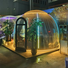 Transparent PC Geodesic Dome Tent – Clear Round Igloo House for Catering, Events, Hotel Resorts & Luxury Celebrations