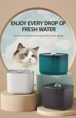 101oz/3L Automatic Pet Water Fountain – USB Electric Cat Water Dispenser with Motion Sensor & Silent Circulating Filter