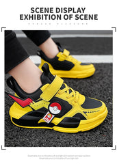 Cartoon Kids Sneakers – Classic Leather Casual Walking Shoes for Boys & Girls, Outdoor Fashion Footwear