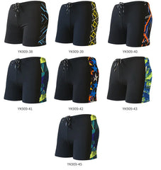 Summer Adult Swimming Trunks – Men's Printed Swim Shorts | Elastic Boxer Swimwear for Beach, Surf & Bathing Suit