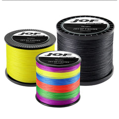 JOF PE Braided Fishing Line – 300M/500M/1000M | 8 & 4 Strands | 18-88LB | Super Strong Multifilament Fishing Wire – Japan Technology