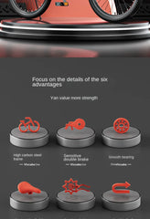 SKIG Folding Mountain Bike for Boys & Girls - 7-15 Years Old, Variable Speed, Lightweight & Durable Folding Bicycle for Kids, Teens, Camping, and Home Use