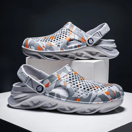 Men’s EVA Platform Sandals – Flat Summer Slippers, Outdoor Garden Clogs, Flip-Flops & Casual Home Shoes