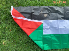 SKY FLAG Large Palestine Flag 150 x 90cm hanging High Quality Polyester Gaza Palestinian banner