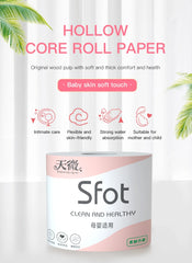8 Rolls Household Paper Towels – Thickened 5-Layer Core Roll Toilet Paper for Home & Bathroom Use