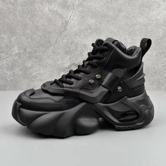 Brand Designer Men's Shoes Fashion High Top Platform Sneaker Street Trend Casual Shoes for Men Height Increasing Shoes Tenis2024