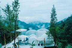 Three Transparent Inflatable Bubble Tent Spherical Clear House Garden Cabin Lodge Starry Sky Dome With Free Blower
