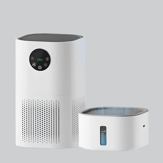 Air Purifier with Humidifier Combo for Home Allergies and Pets Hair, Smokers in Bedroom, H13 True HEPA Filter,2-in-1