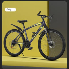 TULX High-Carbon Steel Bicycle – 21-Speed with Front Fork Lock & Dual Disc Brakes | Strong & Stable Ride