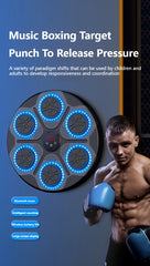 Music Boxing Machine – Smart Bluetooth Wall-Mounted Boxing Trainer | Electronic Punching Target for Home Gym & Fitness