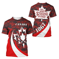 Canada Flag Soldier Camo Skull T-Shirt – 3D Harajuku Print, Fashionable Street Hip-Hop Casual Tee