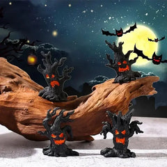 Halloween Dryad Micro Landscape Ornaments Horror Atmosphere Mini Dryad Shape Resin Ornament for Halloween Tree Demon Ornament
