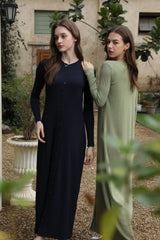 Women's Ribbed Maxi Summer Dress – Comfortable Sleeveless Button Front Long Dress | Casual & Elegant Lady's Clothing