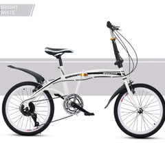 Motion 20-Inch Folding Bicycle – High Carbon Steel Frame, Anti-Skid Tires & Mountain Seat for Comfortable Riding