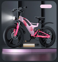 SKIG 18-Inch Magnesium Alloy Mountain Bike – Dual Shock Absorption Bicycle for Boys & Girls Ages 8–14 | Lightweight & Durable