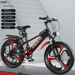 Grylls 18-Inch Variable Speed Mountain Bike – Durable Student Bicycle for Kids & Teens | New Hot Release