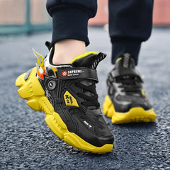 Boys' Fashion Sneakers – Thick-Soled, Warm & Comfortable Anti-Slip Outdoor Sports Shoes for Kids