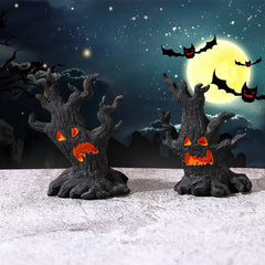 Halloween Dryad Micro Landscape Ornaments Horror Atmosphere Mini Dryad Shape Resin Ornament for Halloween Tree Demon Ornament