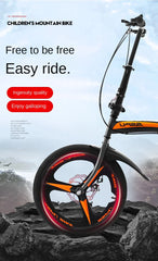 Cooya 20-Inch Folding Bicycle for Men & Women – Ultra Lightweight & Portable, No Installation Required | Adult Variable Speed Bicycle