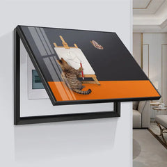 ravel Shark Creative Art Poster – 45x35CM Fashion Home Decor & Electric Meter Box Cover