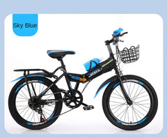 Folding Mountain Bike for Kids – 18/20 Inch Variable Speed Bicycle for Boys & Girls | Student Road Bike | Bicicleta de Estrada