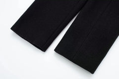 Women Elegant Cropped Jacket Women's Fashion Jacket O-Neck Long Sleeved Flip Pocket Coat Female Casual Outwear Tops