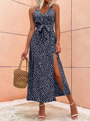 Summer Backless Floral Printed Long Dress for Women – Sexy Beachwear & Vacation Dress