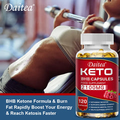 Daitea Fat Burning Ketone Soft Capsules – Supports Calorie Breakdown, Weight Control & Health Maintenance