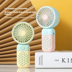2024 New Handheld Charging Fan Cartoon Cute Small Student Charging Small Fan Portable Mini USB Fan Mini Pocket