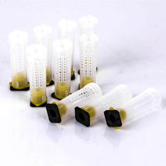 20PCS Queen Cage Rearing Covers – Beekeeping Queen Cell Catcher Kit | Plastic Bee Box Cages for Apiculture Protection